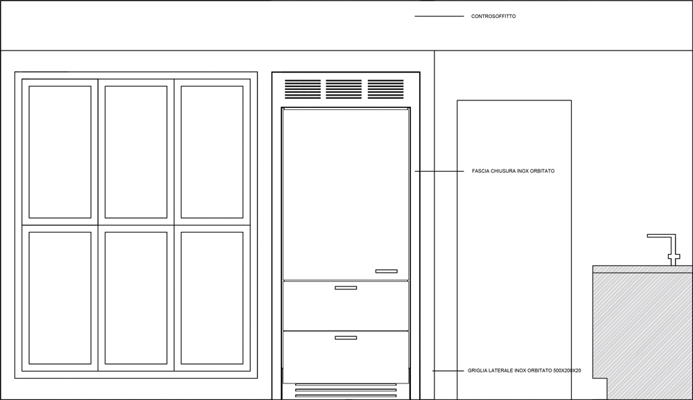 Fase preliminare progettazione di una cucina